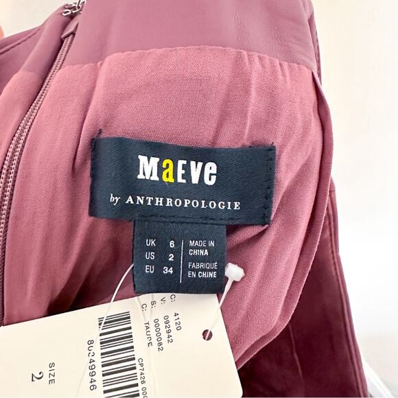 NWT Anthropologie Maeve Faux Leather Skirt - Picture 6 of 6